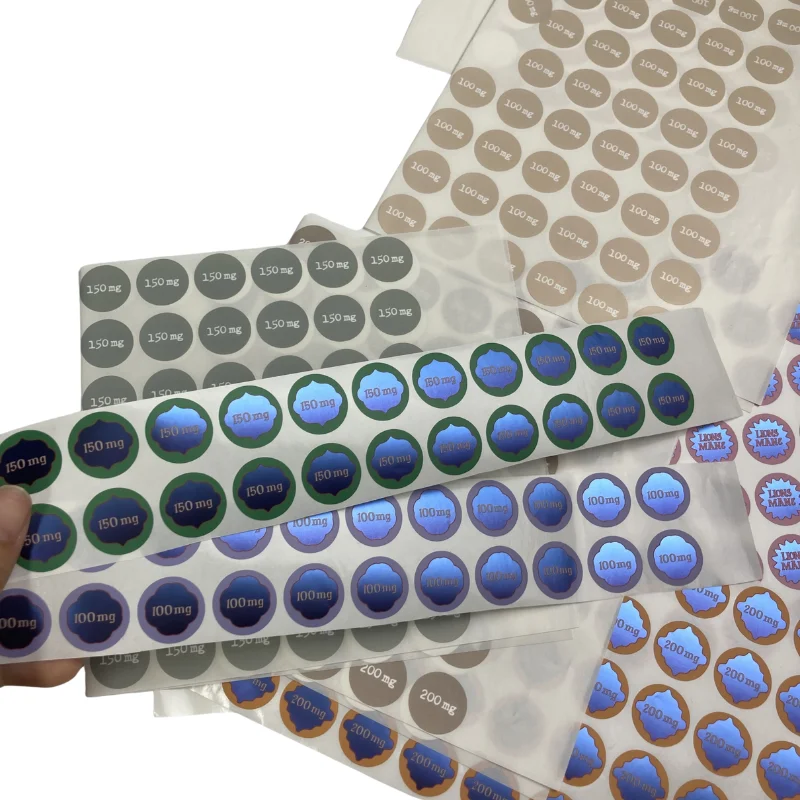 Custom Advanced Color Label/Sticker Temperature and Color Change Sicker Label Paste On Paper Display Box