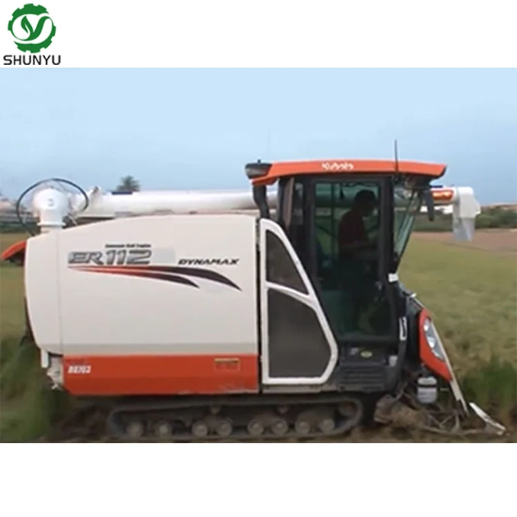 Сельскохозяйственная техника 80% новые вторая рука Kubota рисовой пшеничный автомат для резки 112HP комбайн сбора