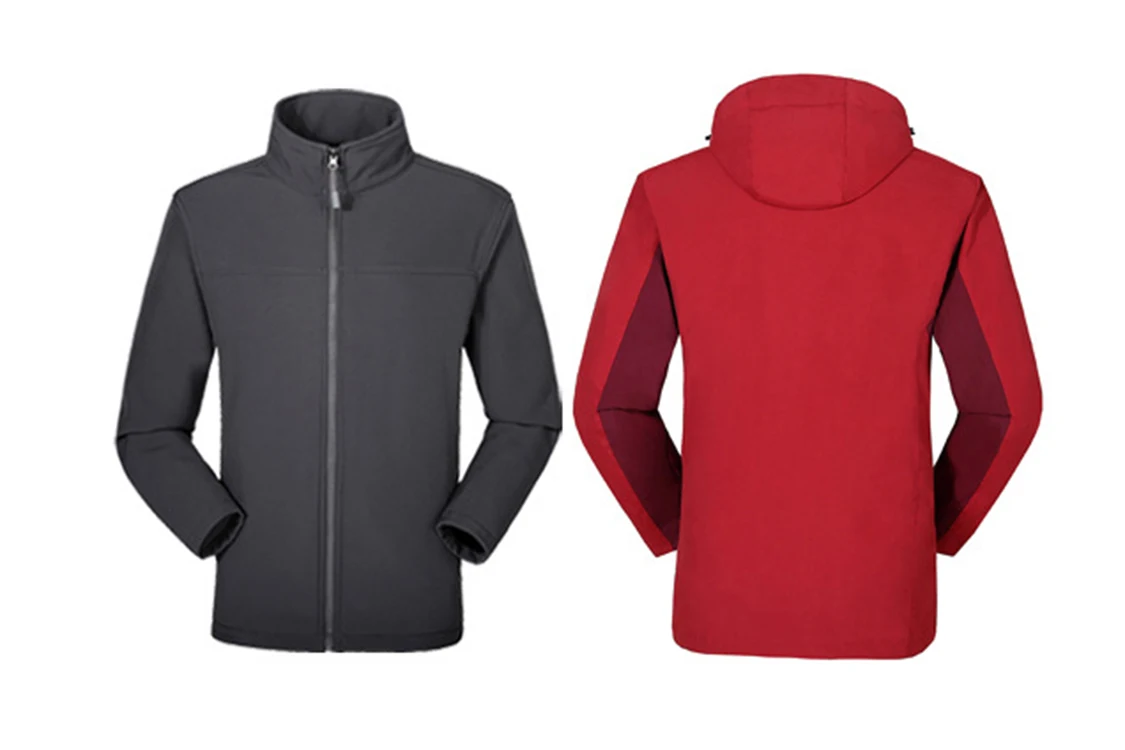 
2020 New arrival windproof outdoor wear two layer winter hiking outdoor jacket 