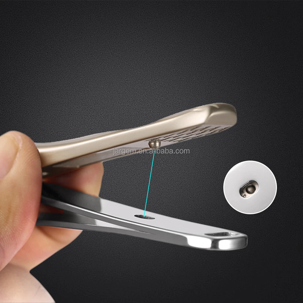 Stainless Steel Curved Blade Nail Cutter Set Keyhole Design Nail Clippers