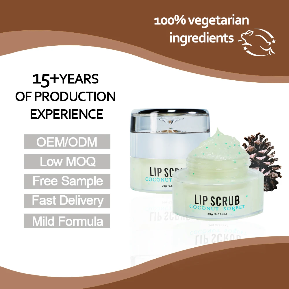 Wholesale Natural Ingredients Moisturize Lip Scrub Nourishing Anti-cracking Lip Care Exfoliating Sugar Lip Scrub For Women