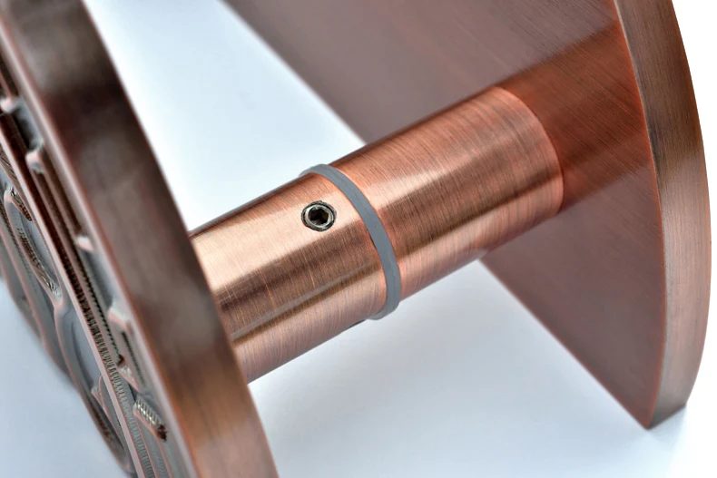 Antique bronze engraved Chinese glass door wooden door handle solid aluminium plate custom pair of semi-circular pull handle