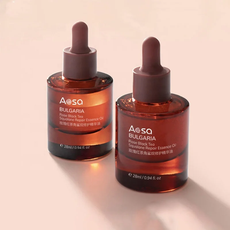 Hyaluronic Acid Liquid Anti Wrinkle Black Tea Yeast Extract Serum 28 Ml Moisturizer Hydrating Flower Rose Essence