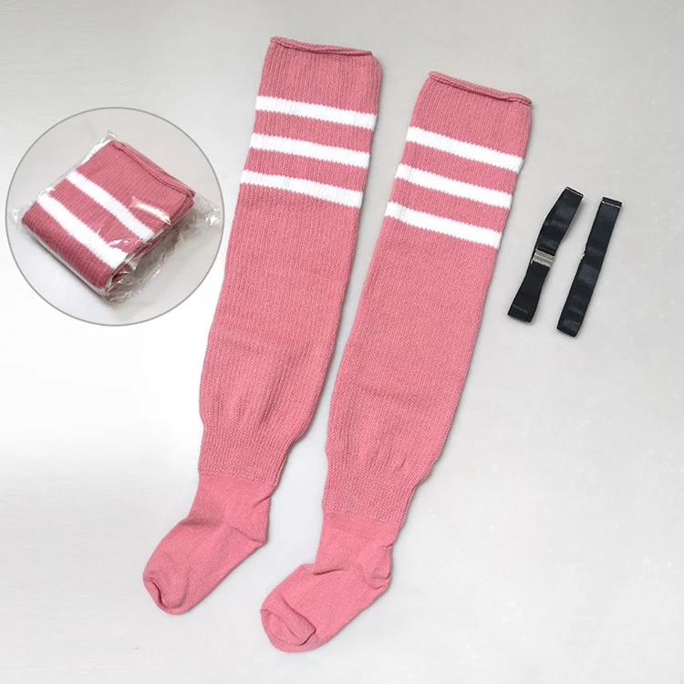 Autumn Winter New Adult Thick Over The Knee Striped Long Tube Cotton Socks Plus Size Thigh High Socks