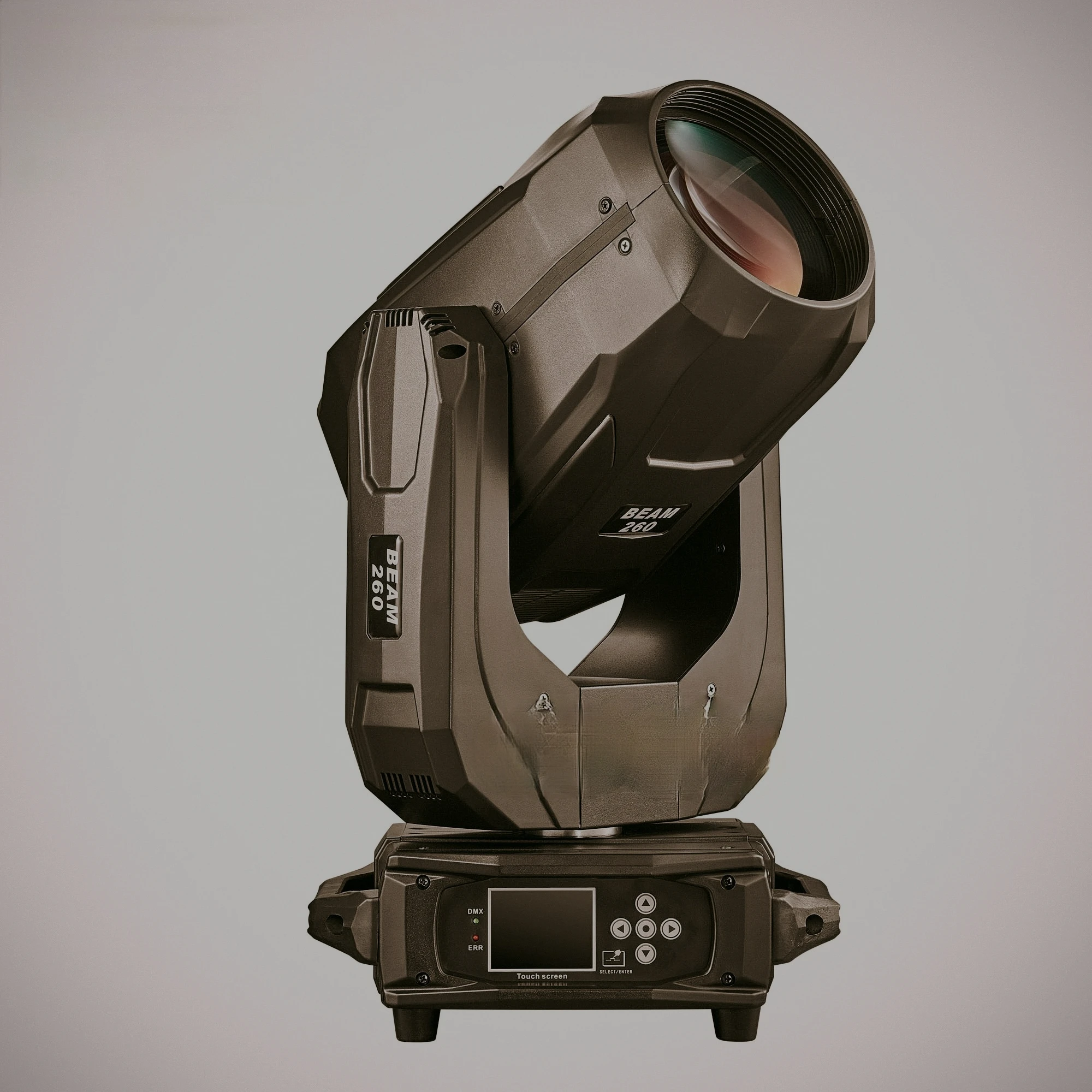 High Quality Touch Screen Beam 260w Sharpy Beam Moving Head Light With 2 Prisms Colorful Rainbow Effect And Powercon In Out