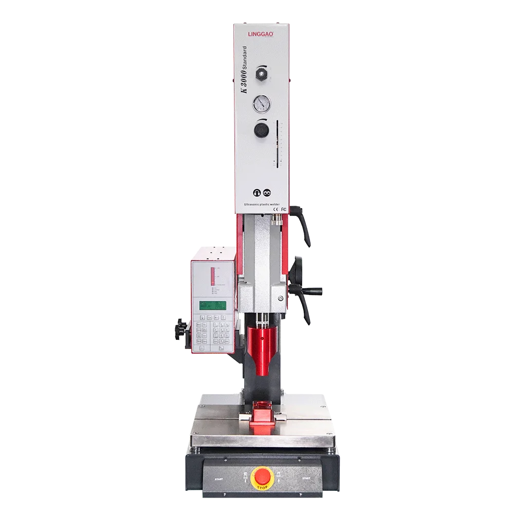LINGGAO top welding quality medical non-woven ultrasonic welding machine plastic wedge welder