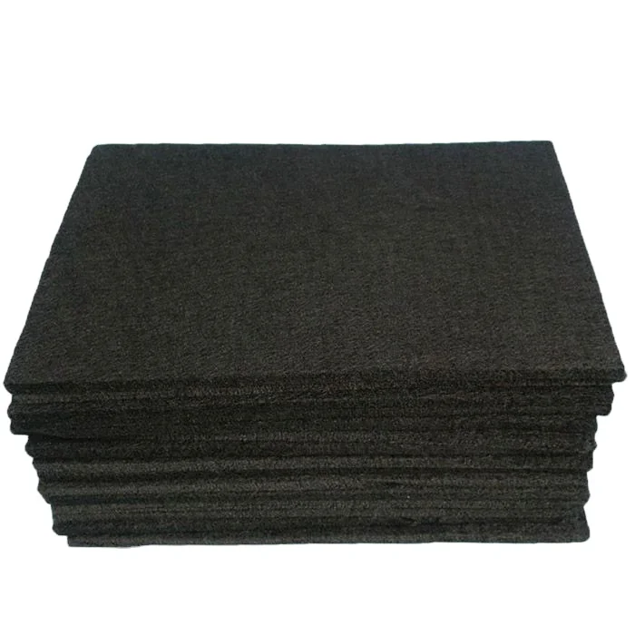 customized needle-punched carbon felt high temperature resistant with aluminum Renewable and environmentally for PPE
