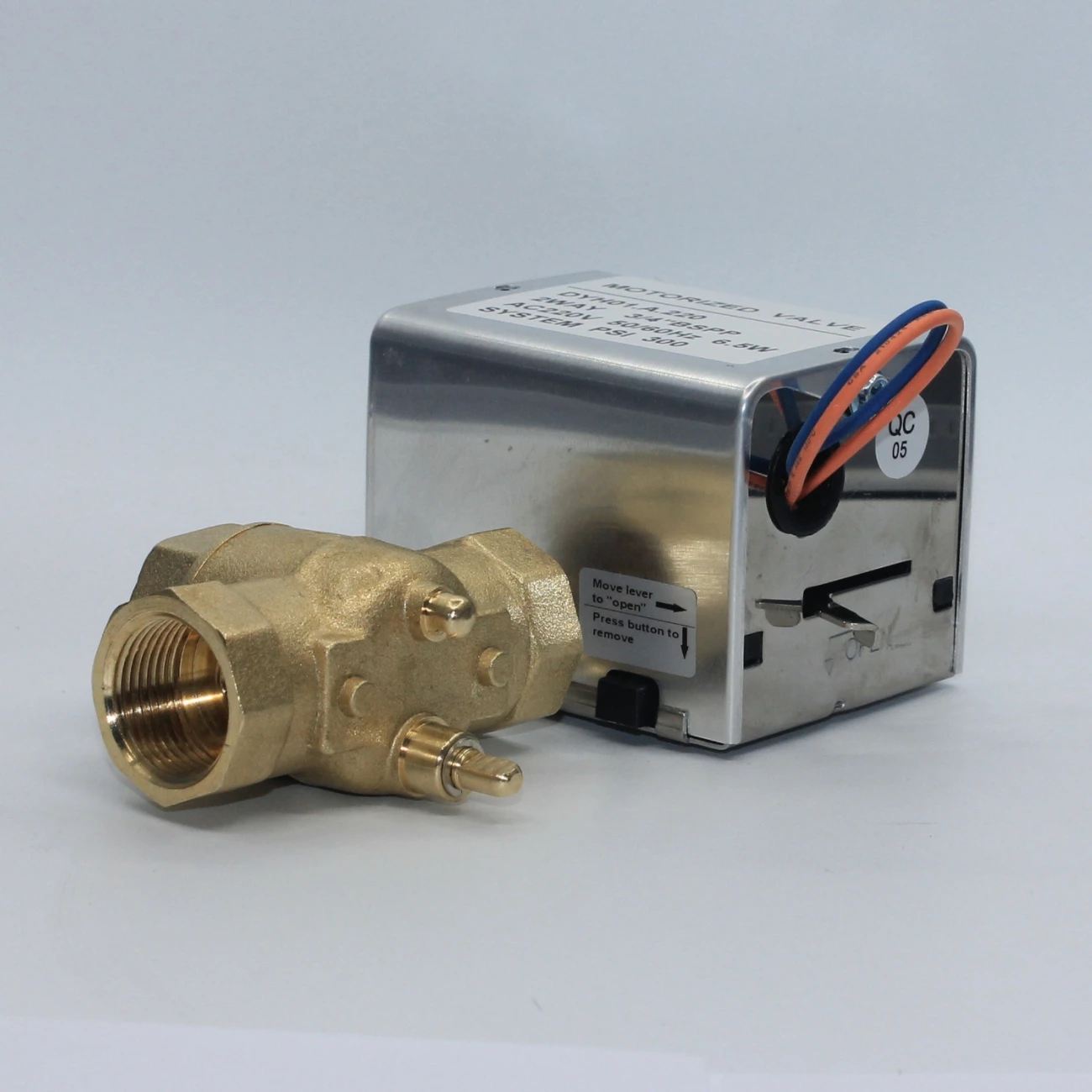 china valve suppliers normally closed 220v 3 way 1/2 inch  motorized control valve for fcu