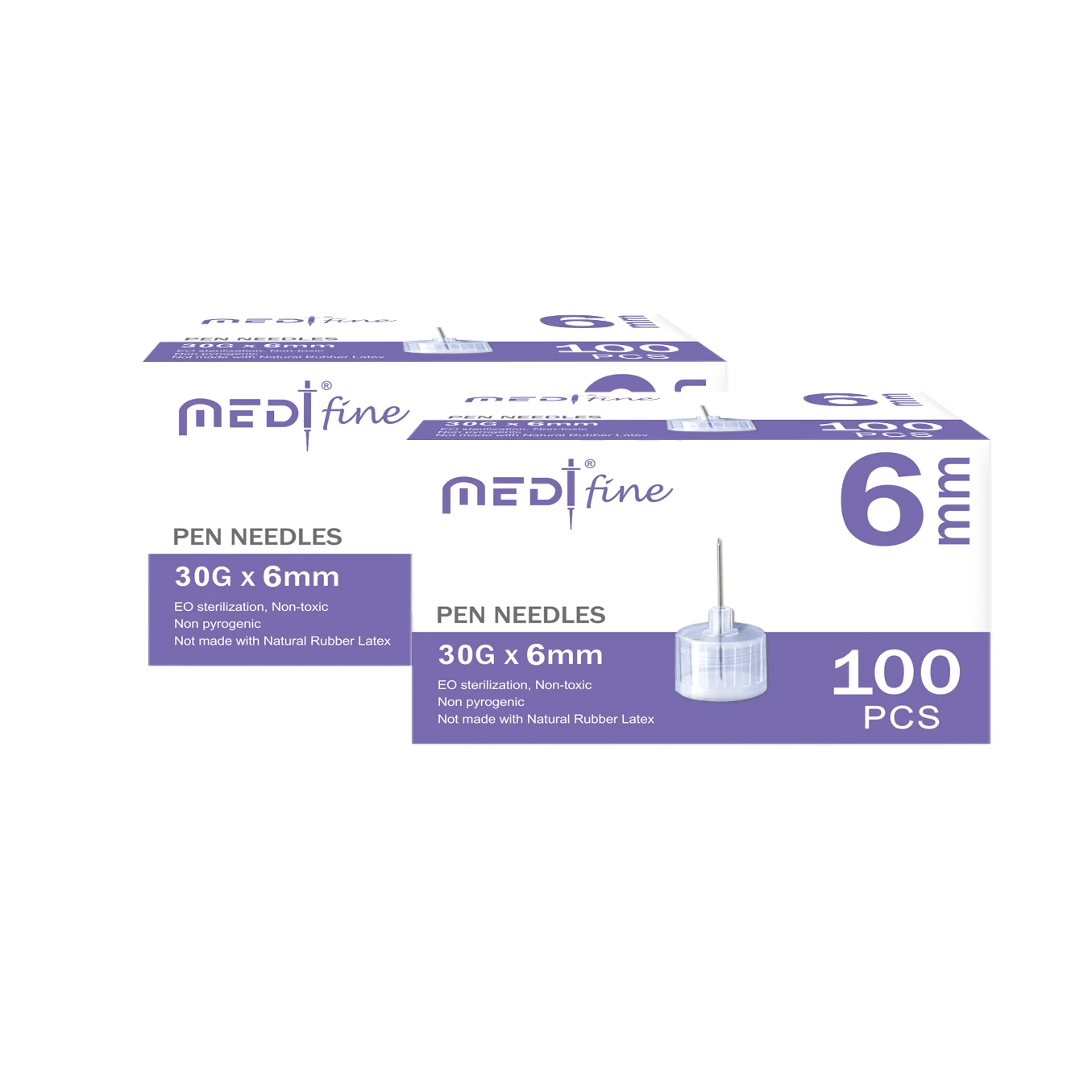 High Quality Diabetes 30G Insulin Pen Needles In All Sizes For Blood Glucose  100Pcs Per Box