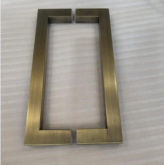 North American glass door pull handle antique BTB pull handle modern bedroom bathroom brushed bronze glass handle