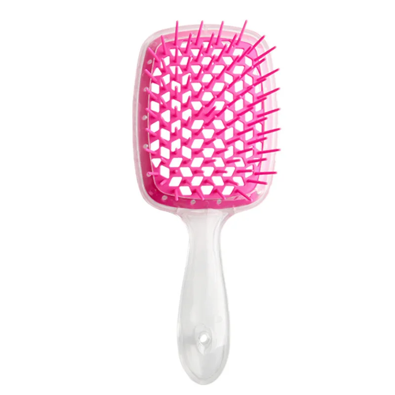 High Quality Plastic Grid Hairdressing Comb Colorful Cushion Comb With Smooth Teeth for Gentle Scalp Massage and Detangling