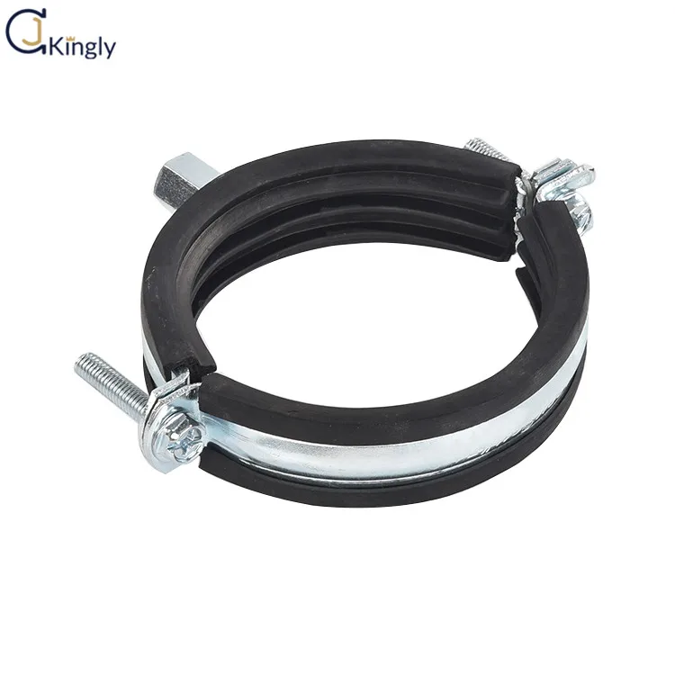 high quality quick release pipe clamps wiht age-resistant rubber split tube clamp pipe hanger for size 210-212MM
