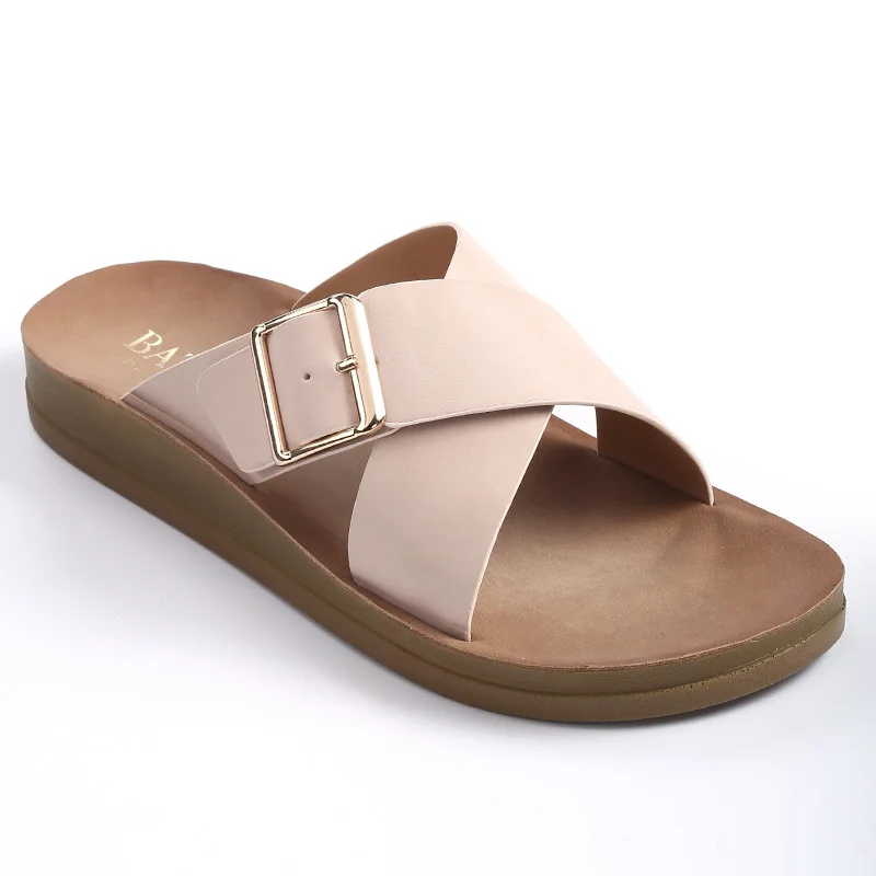 BATATU New Products Women Slippers Hot Selling Brass Buckle Popular China Shoes