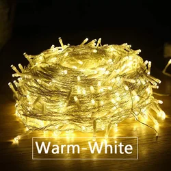 49ft Festoon Led Star String Fairy Lights Street Garland Outdoor Waterproof For Wedding Christmas New Year Decor Lights