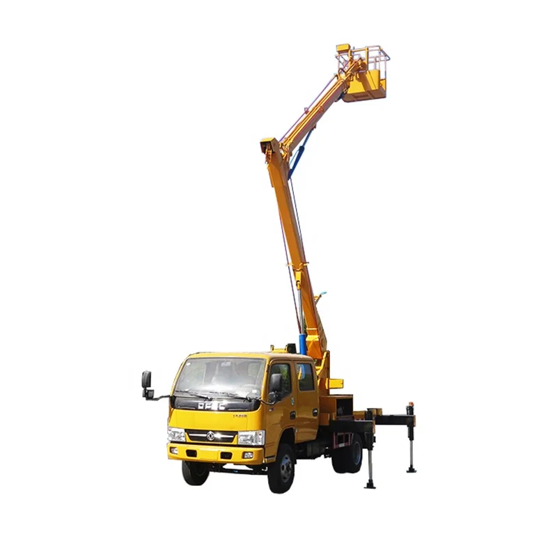 Chinese factory low price crane 20m 10m 14m platform hand truck aerial platform truck with bucket for sale