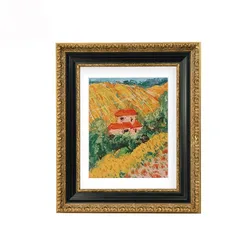 Custom Classical Solid Wood Oil Painting Frames Baroque Wooden Picture Photo Frame