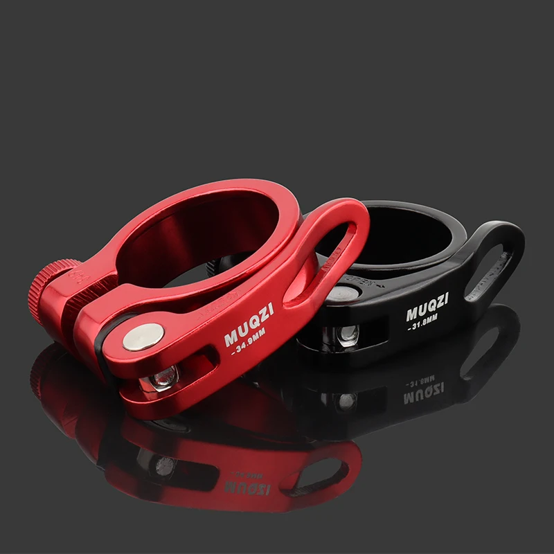 MUQZI Aluminum Quick Release Bicycle Seatpost Clamp 31.8mm 34.9mm MTB Road Bike Seat Clamp