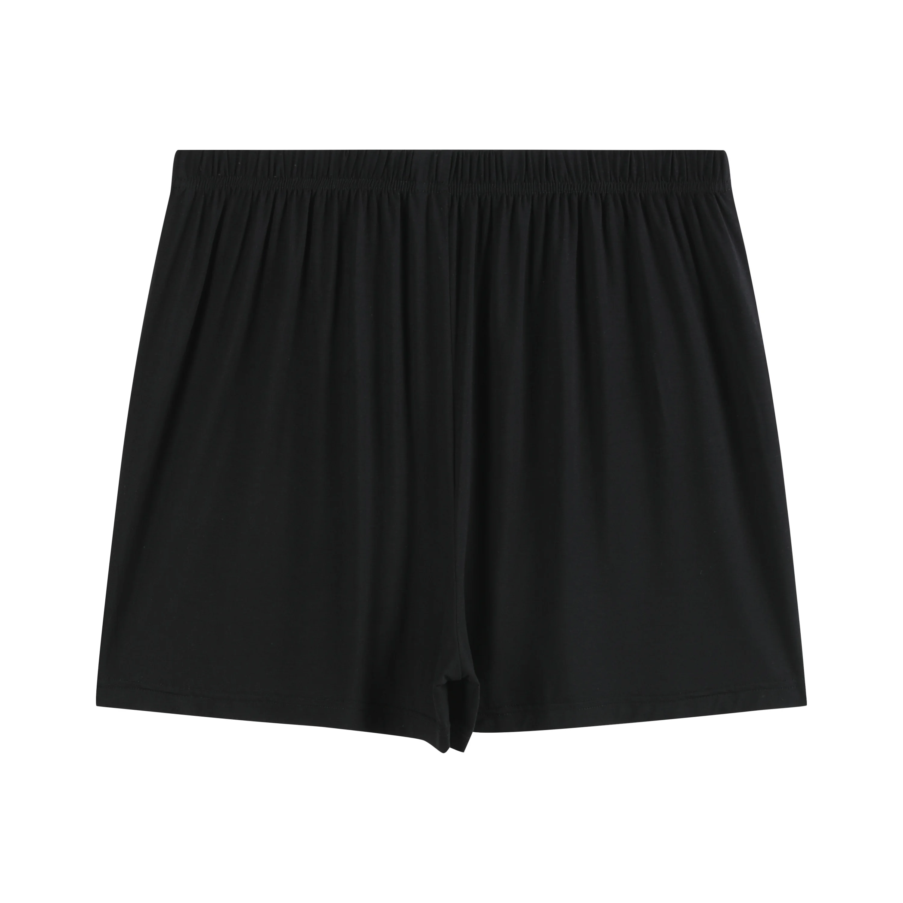 Wholesale Bamboo Fiber Men Underwear Lightweight Model Boxer Briefs Pure Black Shorts Underwear Mens Pajamas