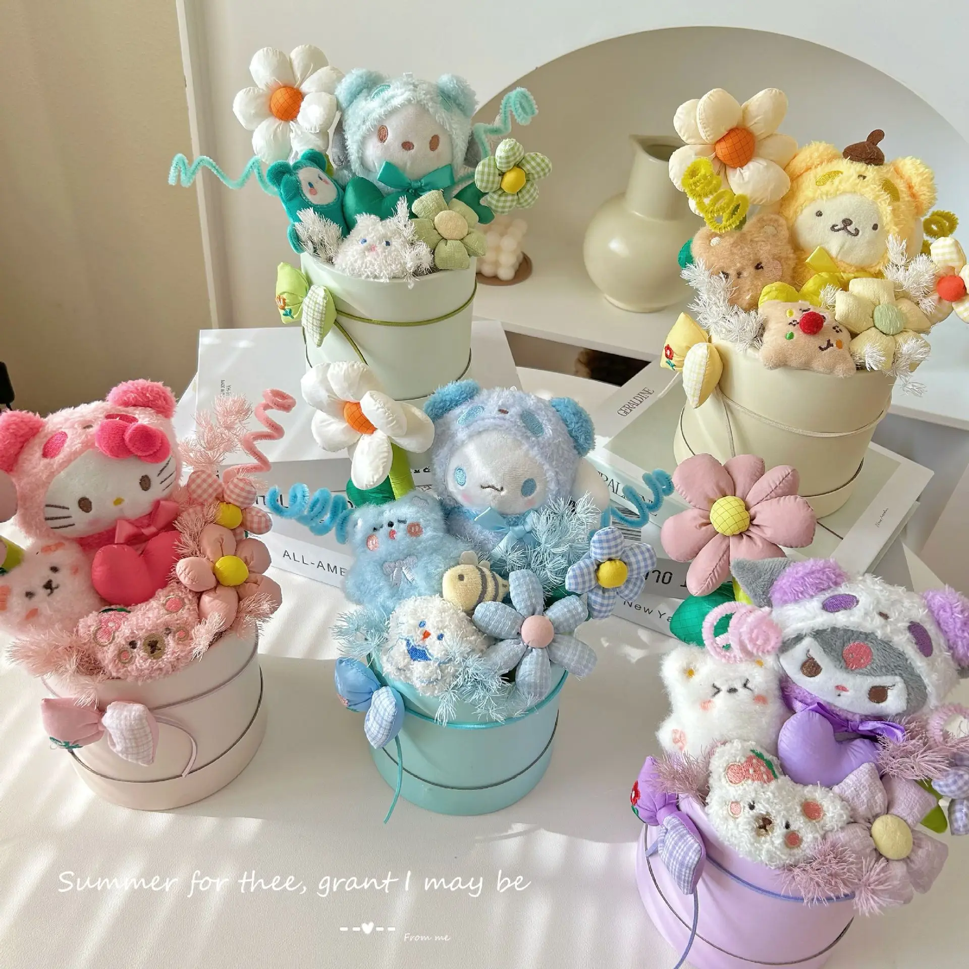 Новинка плюшевая кукла Sanrio KT букет аниме каваи куроми синнаморолл милая девушка подарок на день рождения Рождество девушке