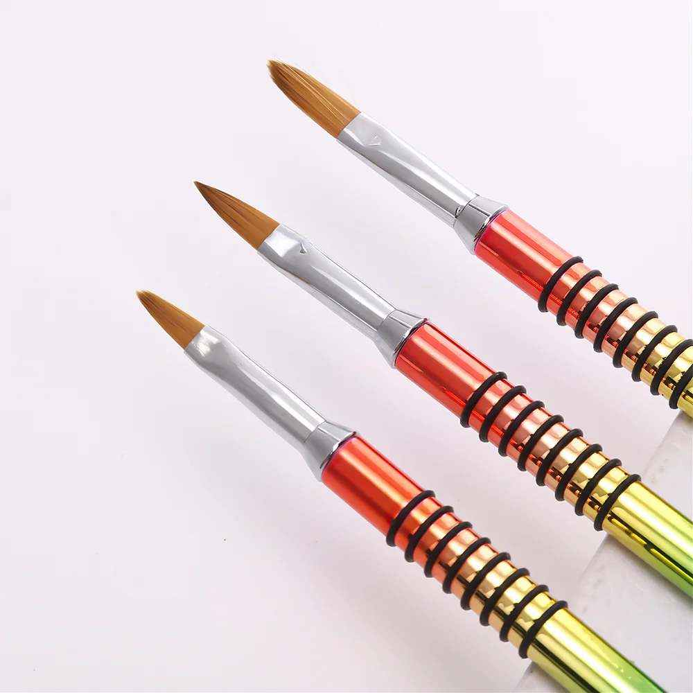 New Design Hot Selling Acrylic Powder Nail Extension 3D Carving DIY Manicure Tool Pen Acrylic Nail Art Brushes for Professionals