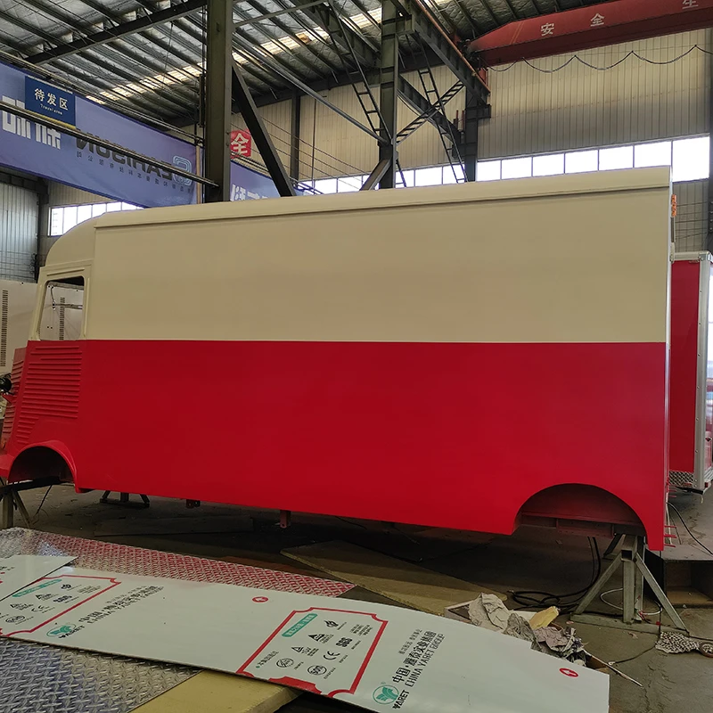 Customized concession trailer truck with windows bar cart for sale