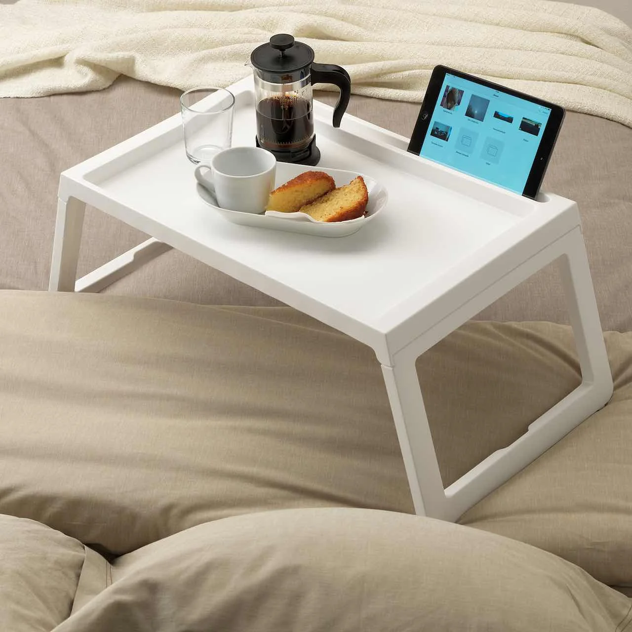 Modern Food Grade Portable Folding All Purpose Serving Tray Table