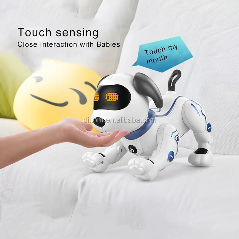 
K16 Rc Smart Electronic Pet Dog Interactive Puppy, Funny Sing&Dance Smart Voice Control Robot Dog 