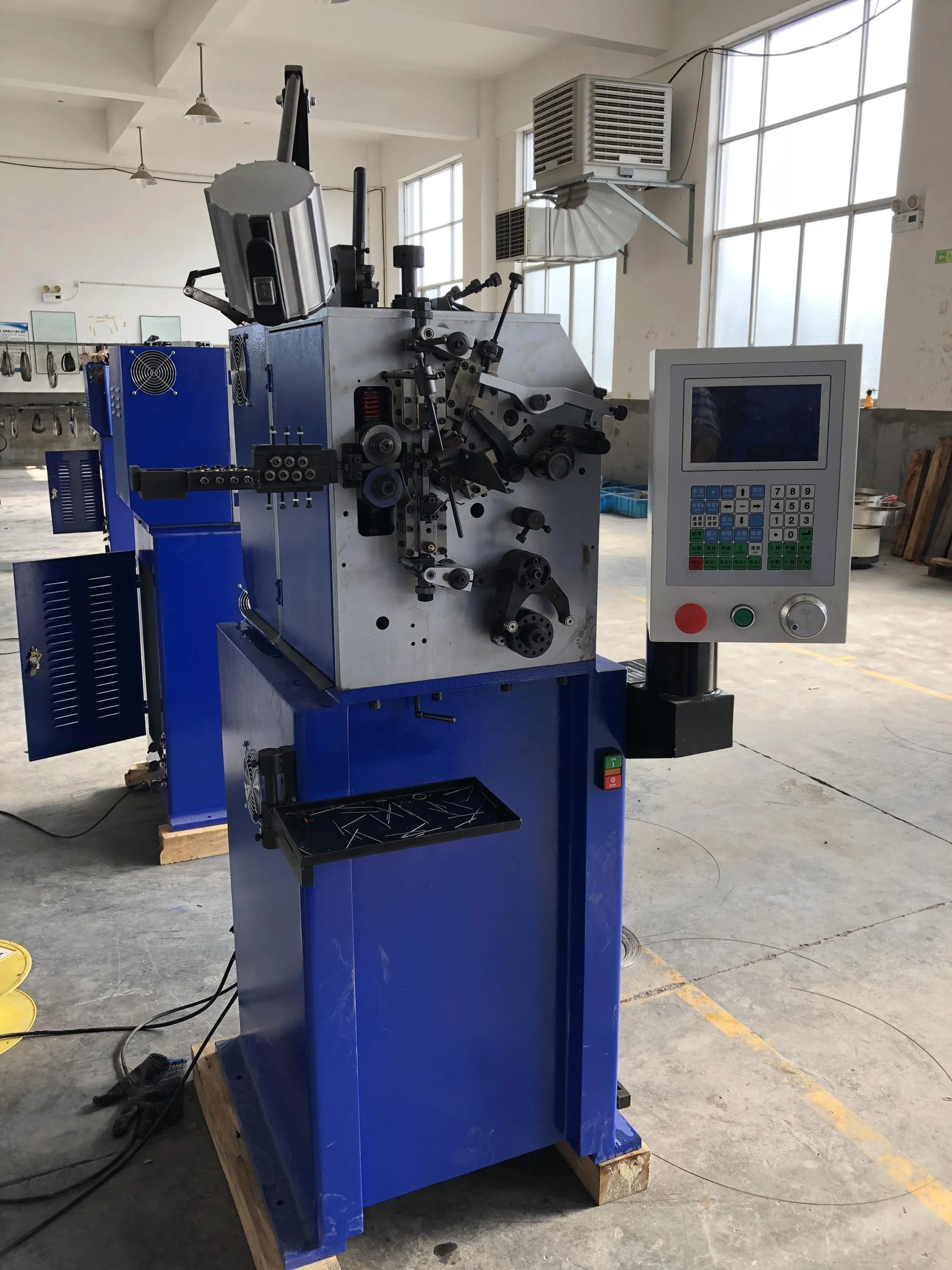 YF Brand Pedal Switch Control Curved Coil Zigzag Spring Bending Machine, Coil Spring Making Machine, Hanger Hook Machine