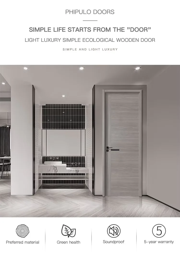 Заводская распродажа дешевая цена современный дизайн Puertas Interiores деревянная дверь из ПВХ для дома офиса квартиры шланг