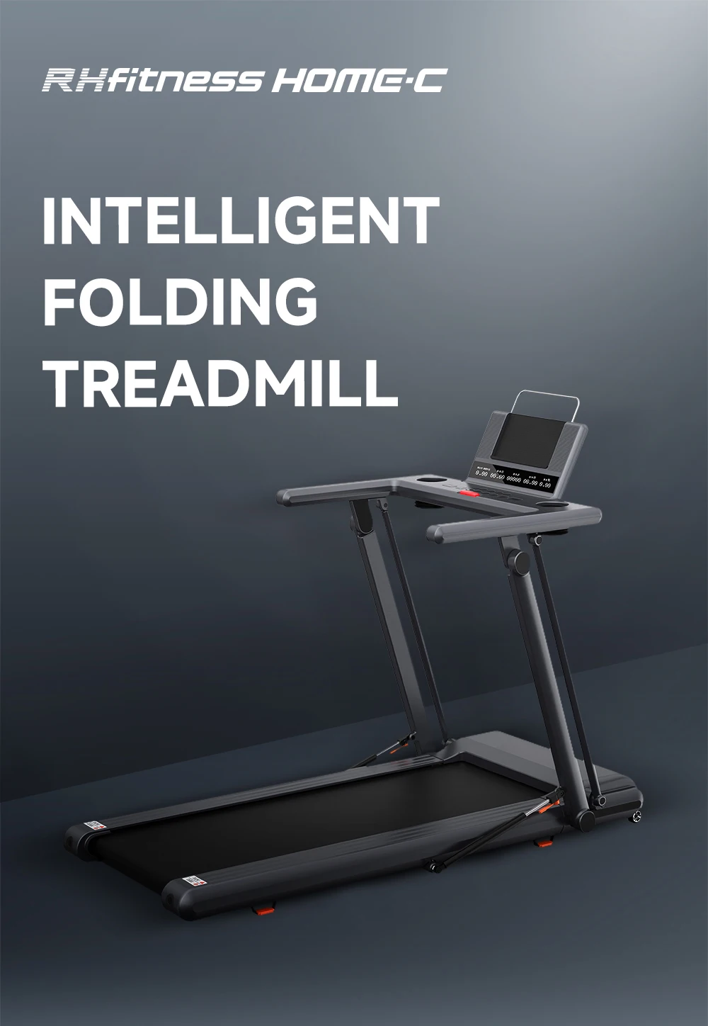 7 Layer Running Belt Big Loading Portable Treadmill Running Treadmill Foldable Treadmill With Folded Vertically And Storage