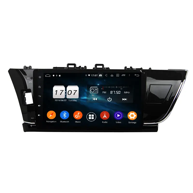 Klyde высокое качество 1024*600 octa core kd-1108 android 10 автомобильному аудио с Corolla 2014-2015 LHD GPS для мультимедиа
