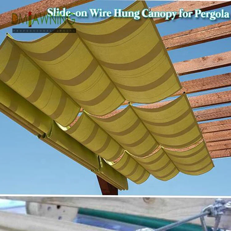 Sliding Cable Canopy,Silding Shade Sails Awning For Sale