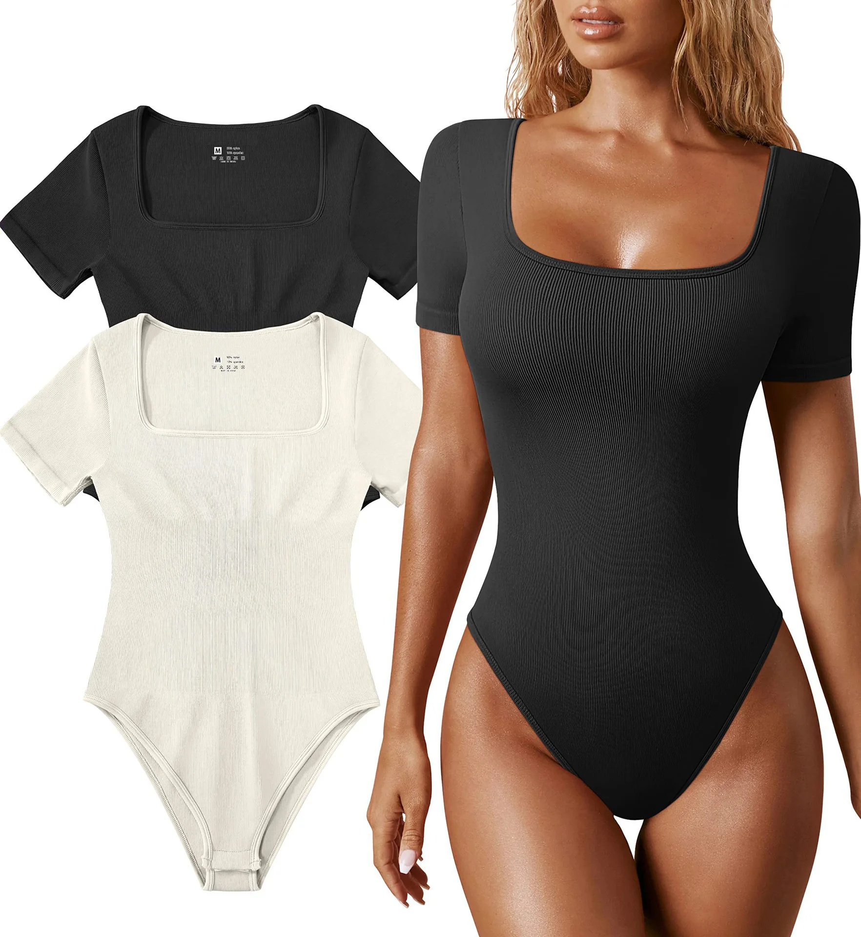 Custom Logo  Bodysuit for Women Tummy Control Shapewear Seamless Sculpting Thong Body Shaper Tank Top