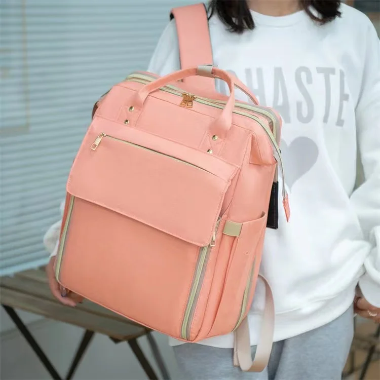 Dropshipping Large Capacity travel sleeping bag with mosquito net baby Folding Chair mommy bottle insulated backpack diaper bag