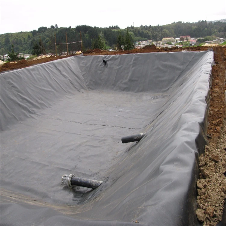 0.75mm 0.5mm  Geomembrane Pond Liner for Aquaculture Farm Projects in Philippines