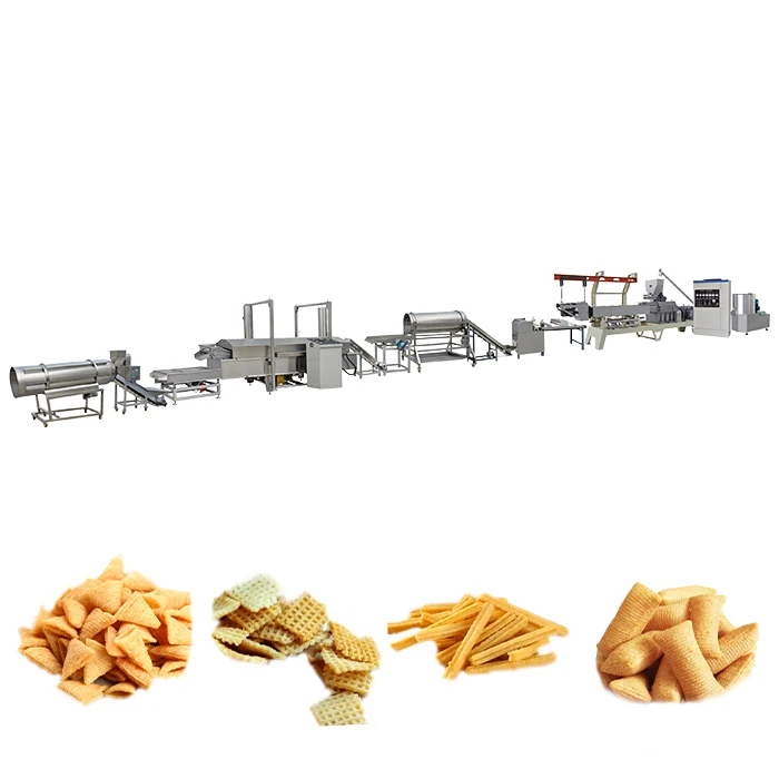 Fried Corn Chips Bugles Cone Shape Snack Food Extruder Machine