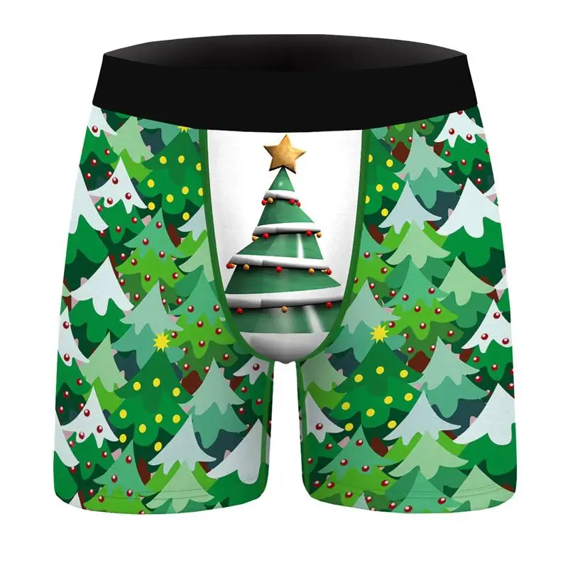 
Hot Sales Christmas Style Sexy Underpants High Quality Cotton Panties Gifts Mens Short Boxer Brief Underwear For Men 