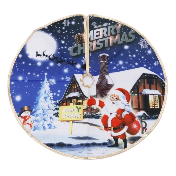 Wholesale Customized Logo Christmas Tree Dress Good Looking Stocked Christmas Tree Mat Party Supplies