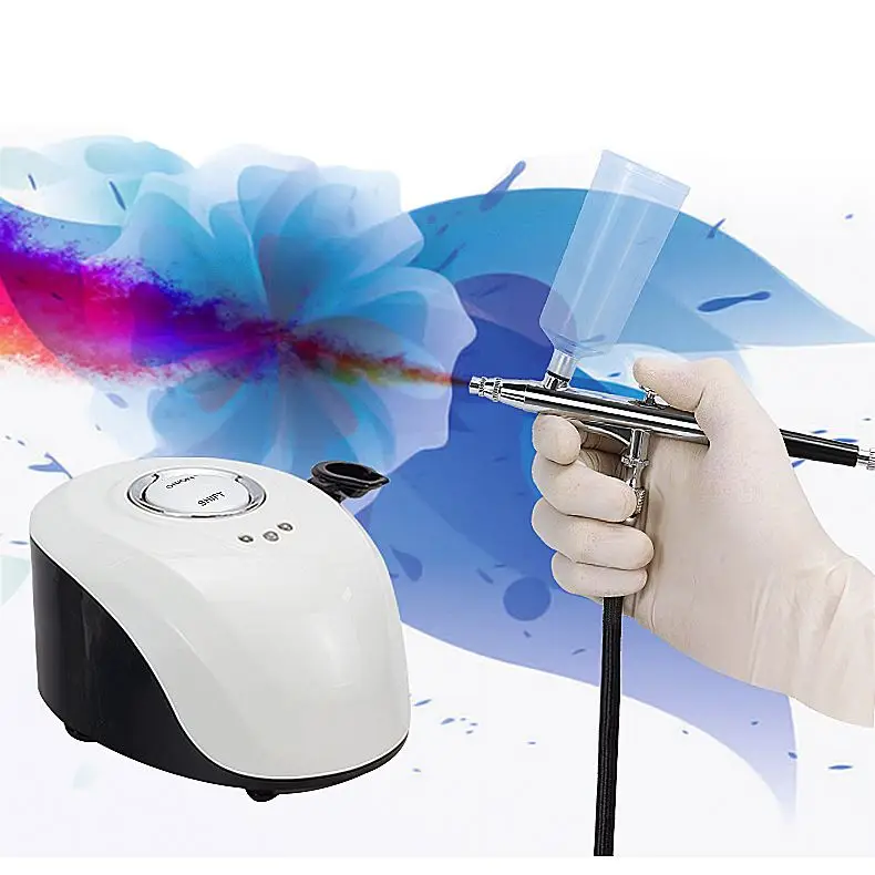 
BS-103 Oxygen Jet Compressors Foundation Beauty Portable Mini Face Airbrush Makeup Machine Oxygen Cordless 