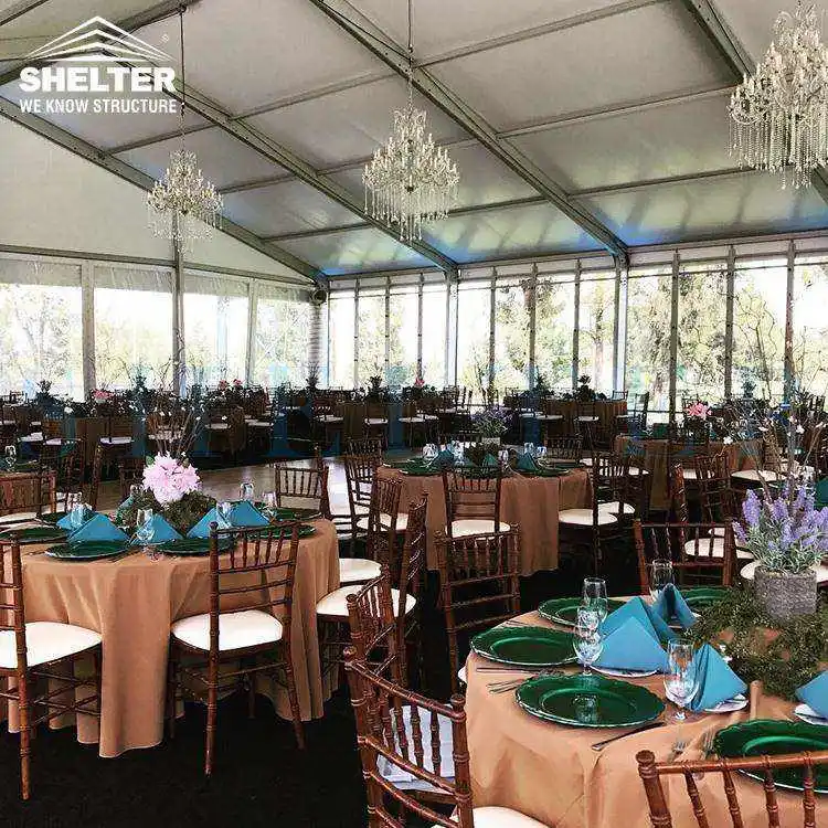 Clear Marquees Luxury Tent Outdoor Wedding Party Aluminum Glass Events Party Banquet Reception Wedding Tents For 300 500 People