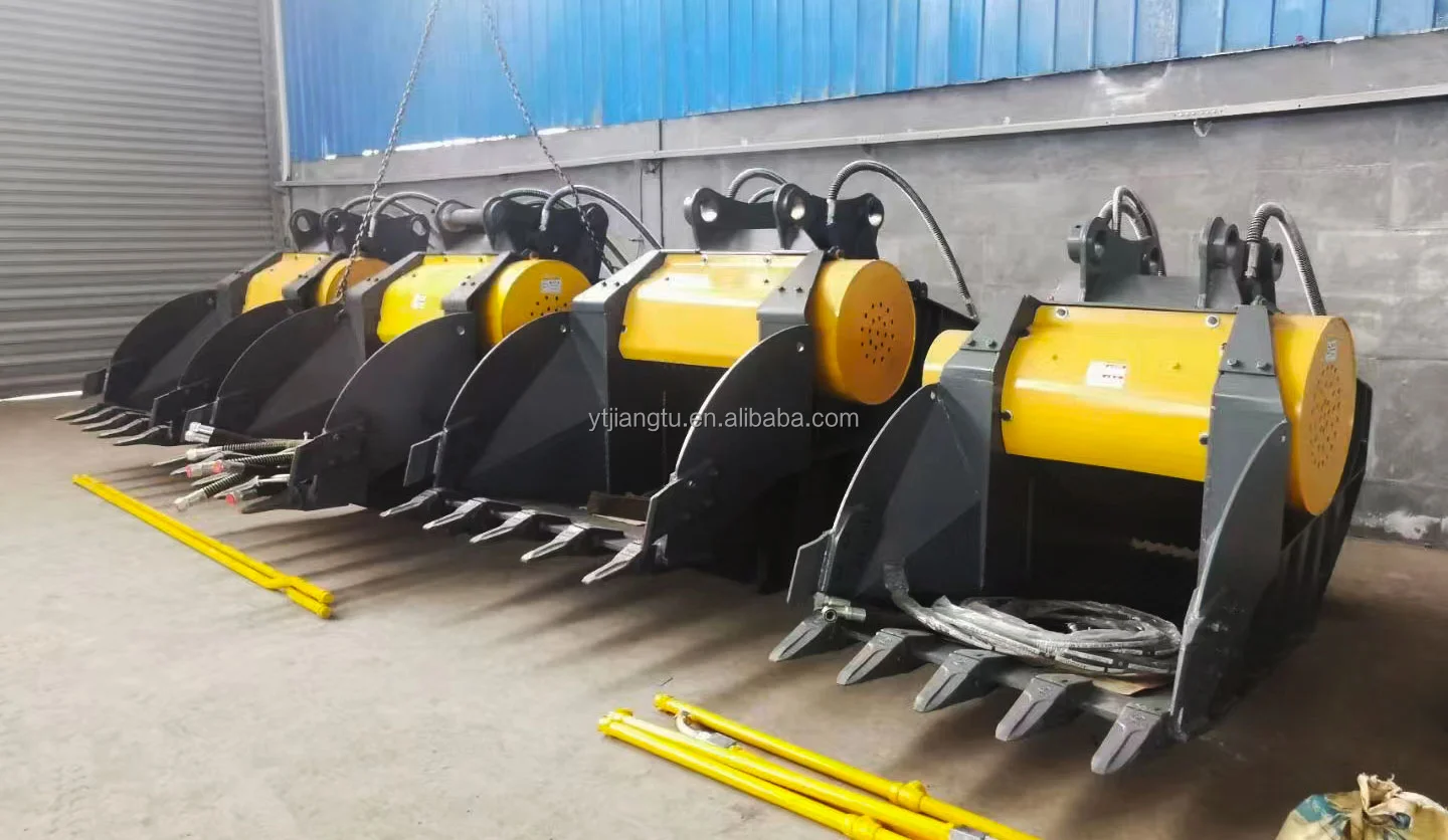 high quality soil screening bucket excavator screen bucket