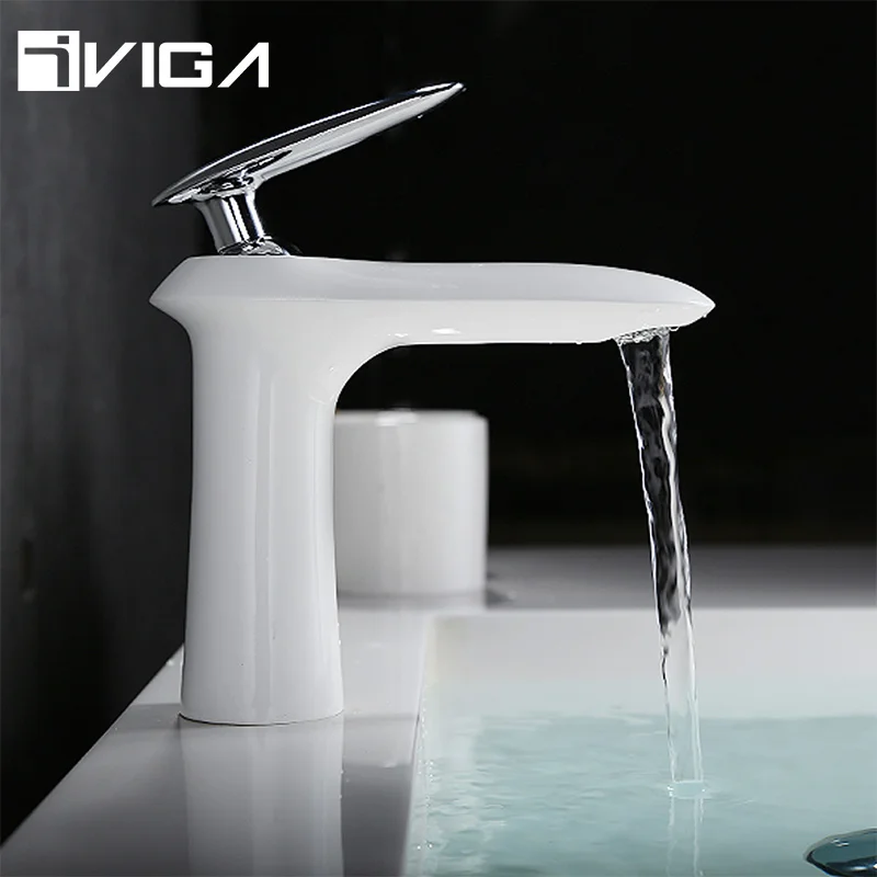 Bathroom Faucet High Quality Brass Single Hole Counter Top Wash Basin Faucet