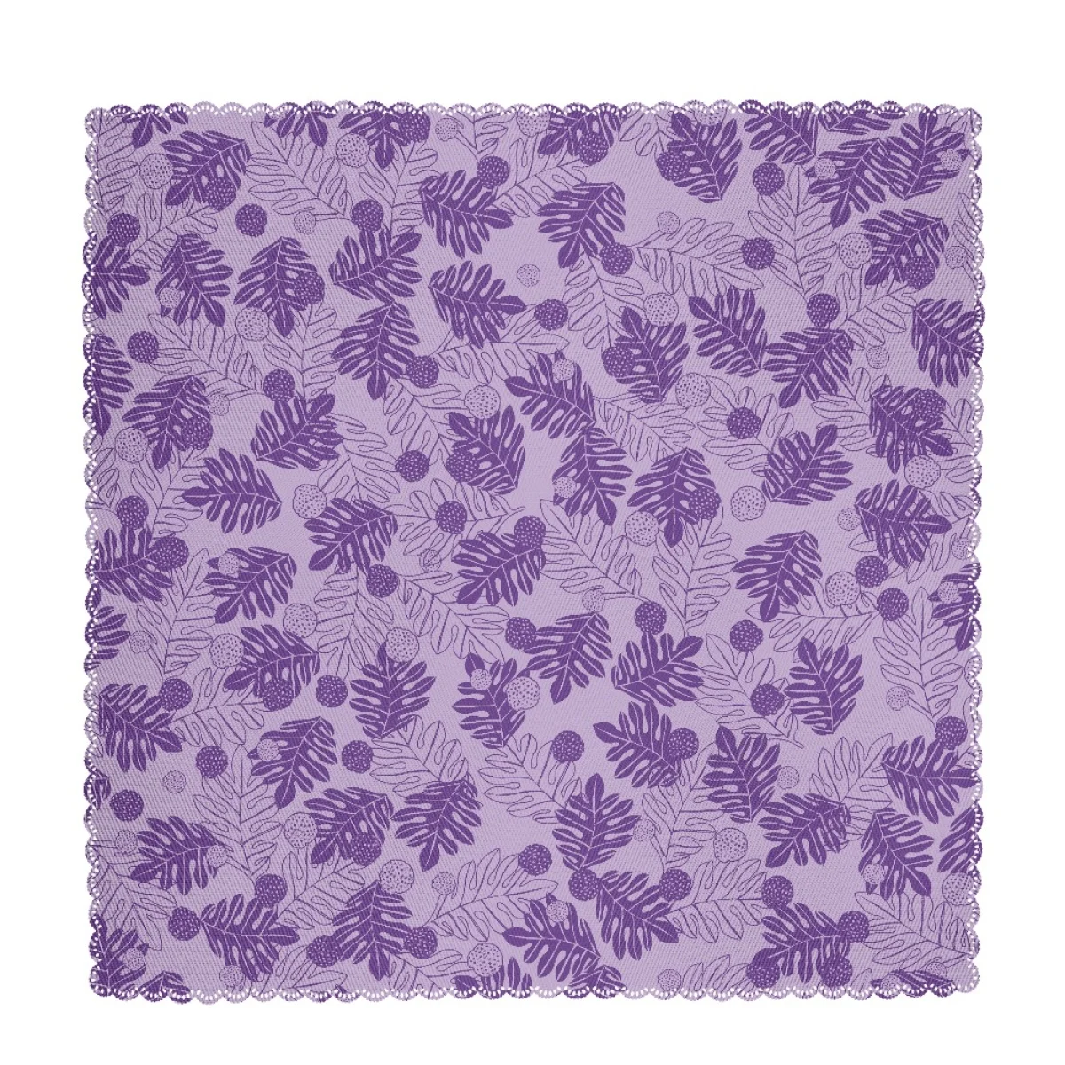 Best Selling Custom Hawaiian Style Ulu Leaves Fabric Exquisite Soft Absorbent Quick-Drying Napkins Set Of Four Print On Demand