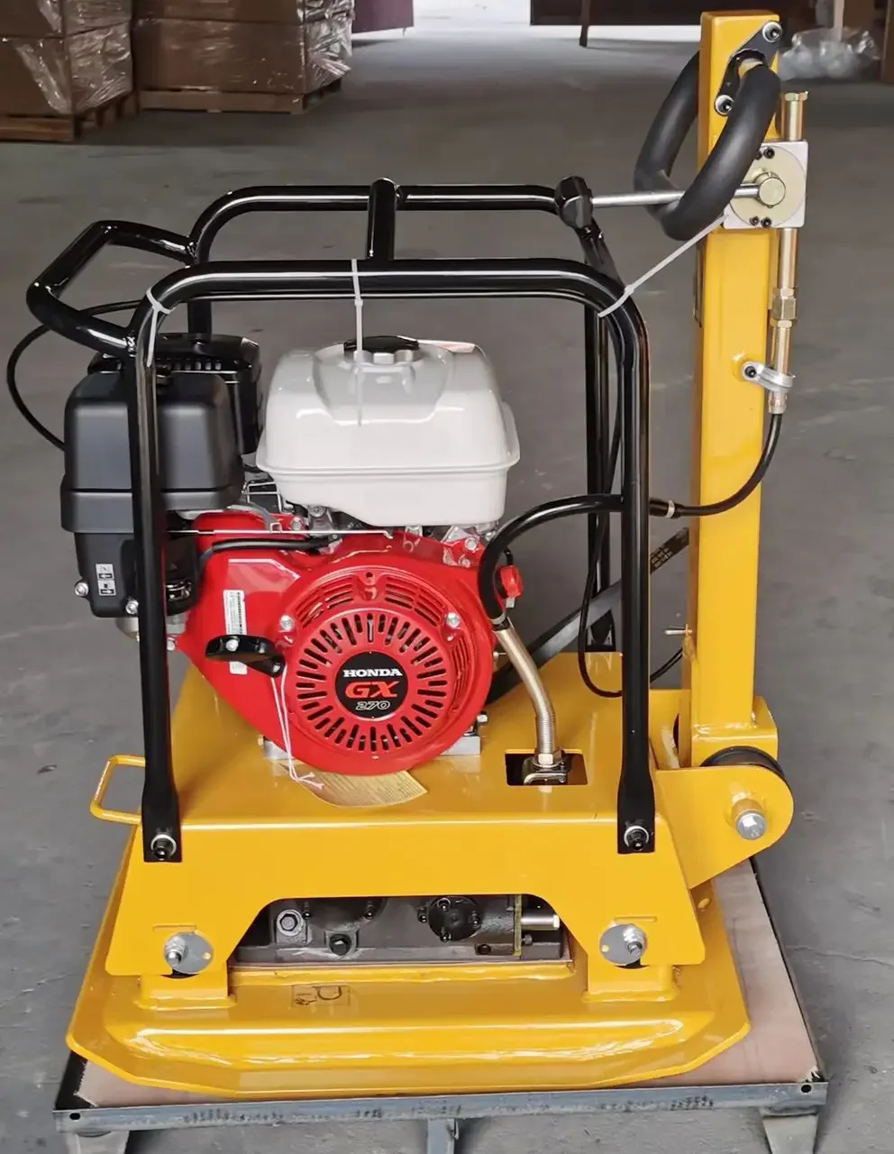 Small Mini Plate Compactor With Petrol Engine heavy manual gasoline vibration rubber dirt plate compactor