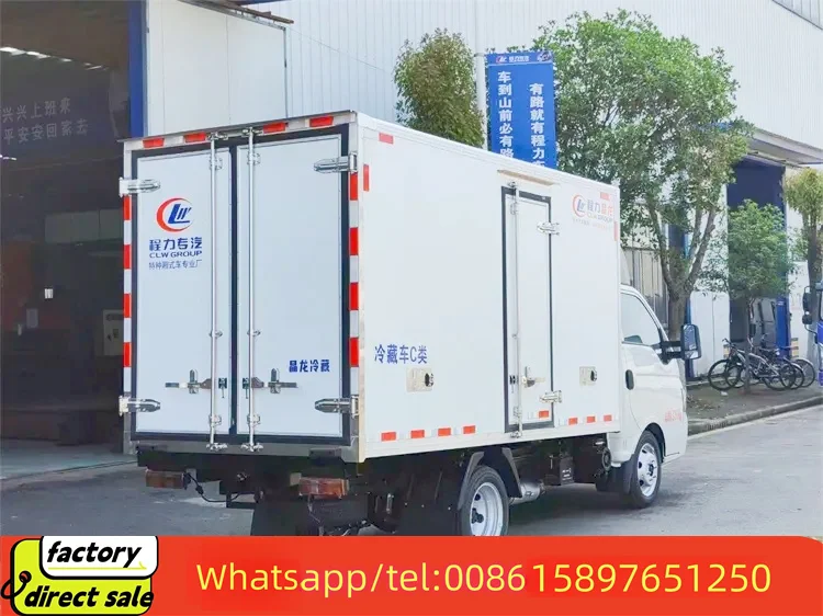 Brand New Hot Sale Gasoline Engine Small Truck Trailer Manufacturer Refrigerated 3 Ton Refrigerated Trucks Sale