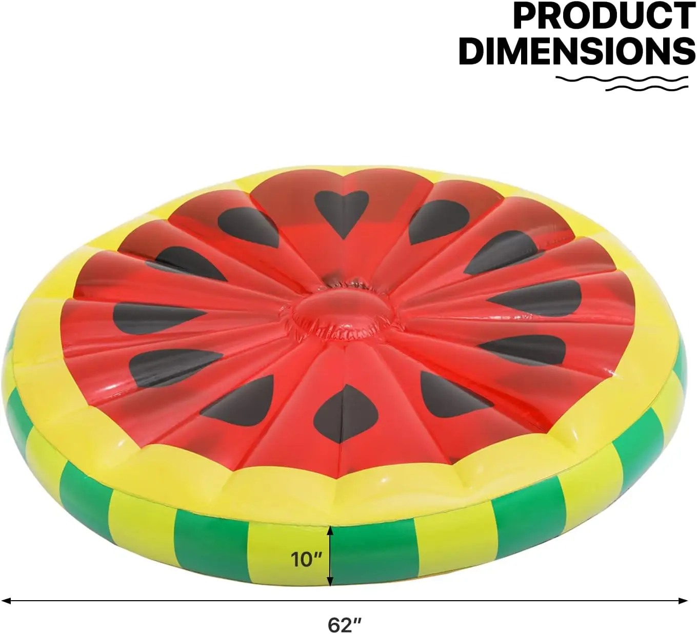 Summer Beach Ride-on Large Red Watermelon Pool Float Adults Inflatable Float Lake Rafts Swimming Floating Fruit