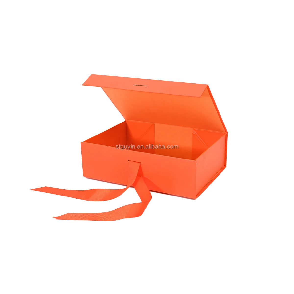 Custom Logo Luxury Paperboard Box Matte Cream Gift With Ribbon 6x6x2 Inch Box For Clothes/Shoes