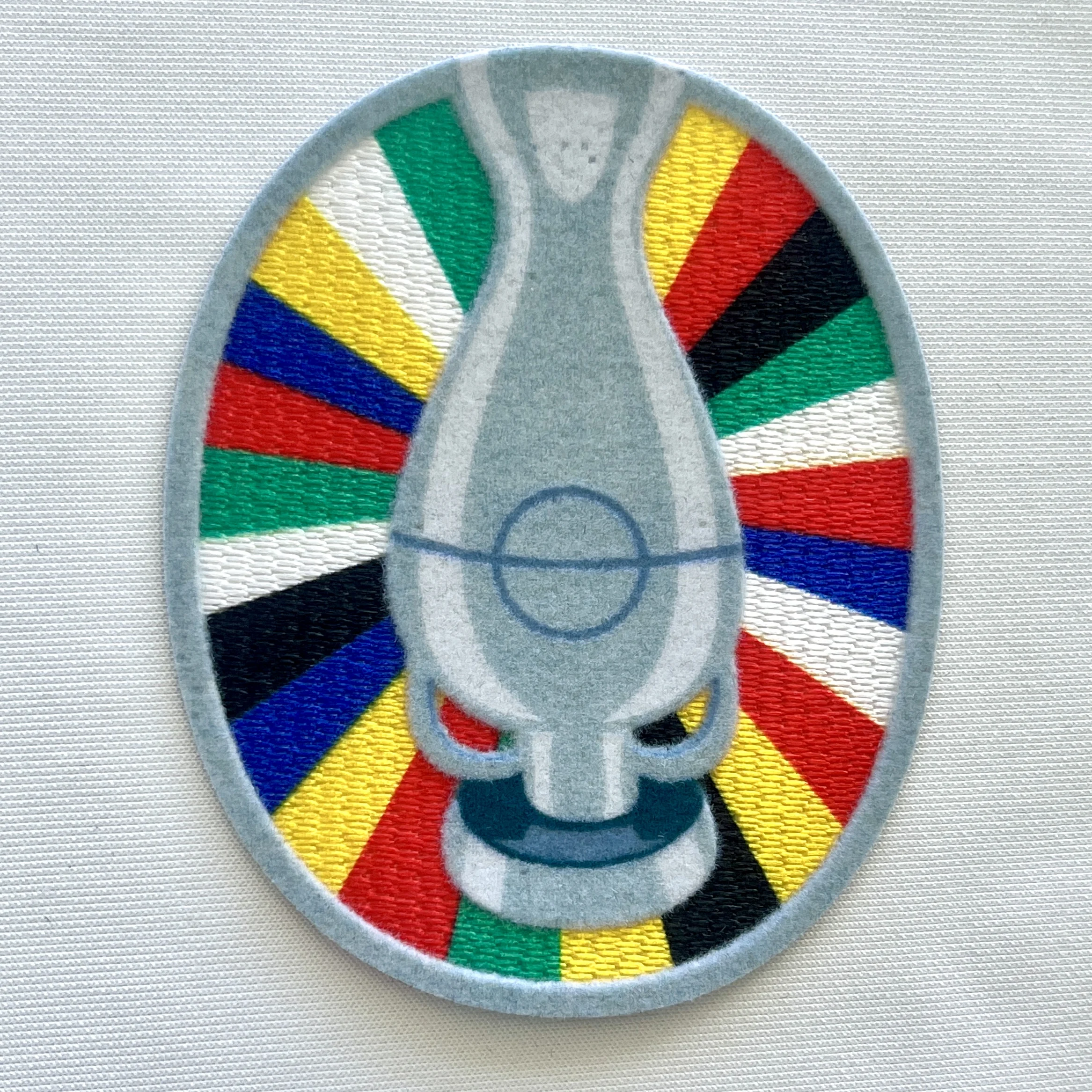 Custom Heat Press Washable Flocking With Tatami Football Club 3D Patches For Clothing