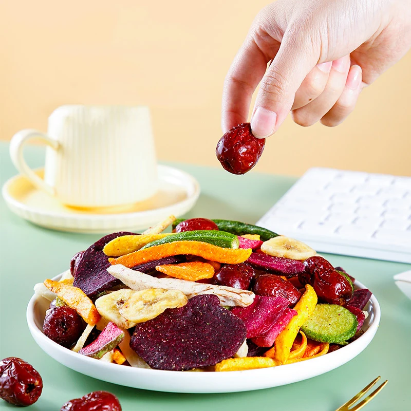 Tastes Crispy Red Dates Sweet Potatoes Materials Fruit And Vegetable Crisp