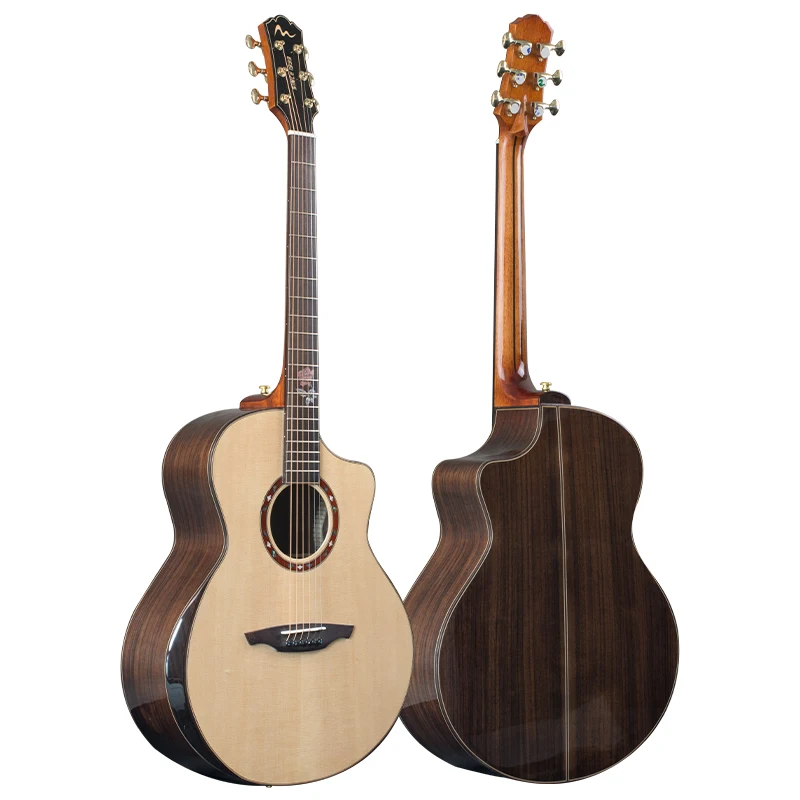 All solid acoustic guitar high quality 41 inch with armrest